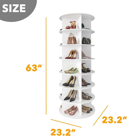 SpaceAid Rotating Shoe Rack Tower