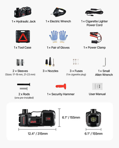 3-in-1 Electric Car Jack Lift