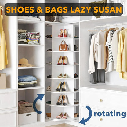 SpaceAid Rotating Shoe Rack Tower