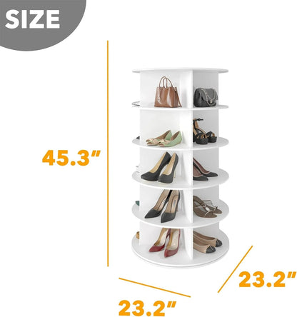 SpaceAid Rotating Shoe Rack Tower