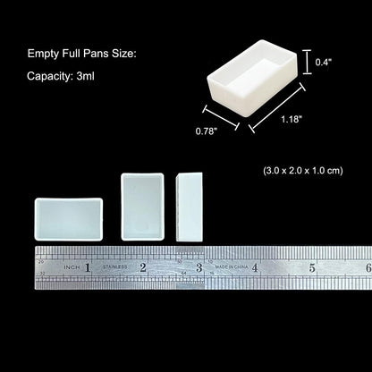 20-Well Empty Watercolor Palette Box with Magnet Strips – Portable Travel Paint Tin with Full Pans (3ml Capacity) – Van Gogh Art Cover Design