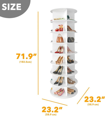 SpaceAid Rotating Shoe Rack Tower