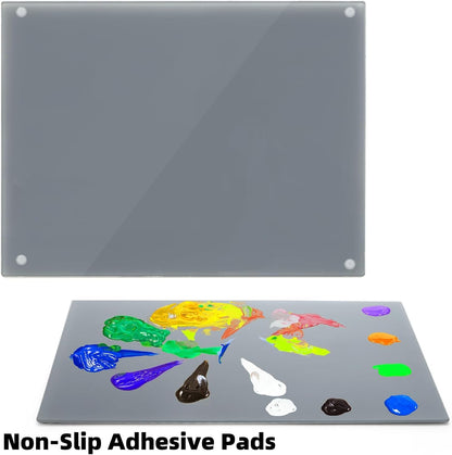 2-Pack Silicone Work Mats – Heat Resistant, Non-Slip & Easy-Clean Craft Mats for Resin, Painting, DIY Projects & Heat Press (16" x 12")