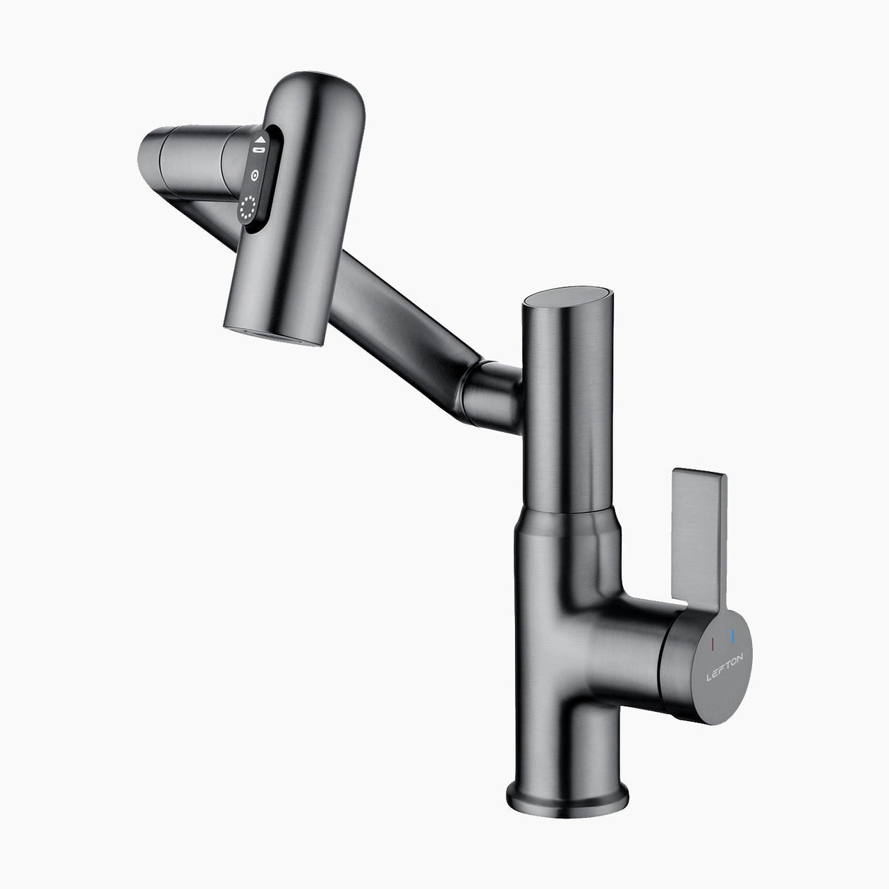 Lefton Rotatable Bathroom Faucet with Temperature Display in Fahrenheit