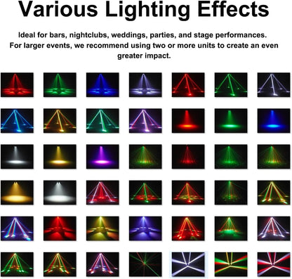 🔥BUY 1 GET 1 FREE ⏰6-in-1 LED RGBW 6 Arms Moving Head DJ Lights