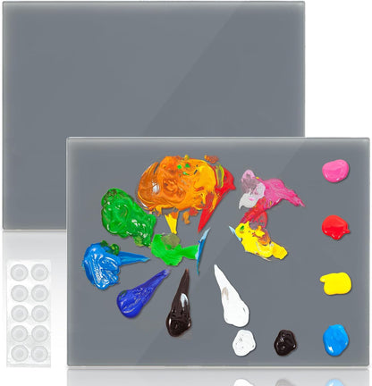 2-Pack Silicone Work Mats – Heat Resistant, Non-Slip & Easy-Clean Craft Mats for Resin, Painting, DIY Projects & Heat Press (16" x 12")