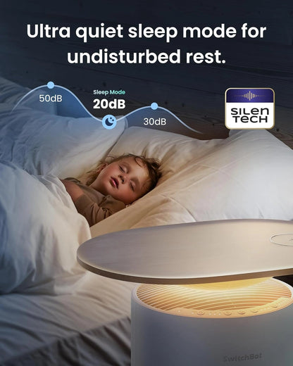 🔥BUY 1 GET 1 FREE ⏰Black Friday Sale $29 🛒 SwitchBot 4 in 1 Air Purifiers Table with Matter