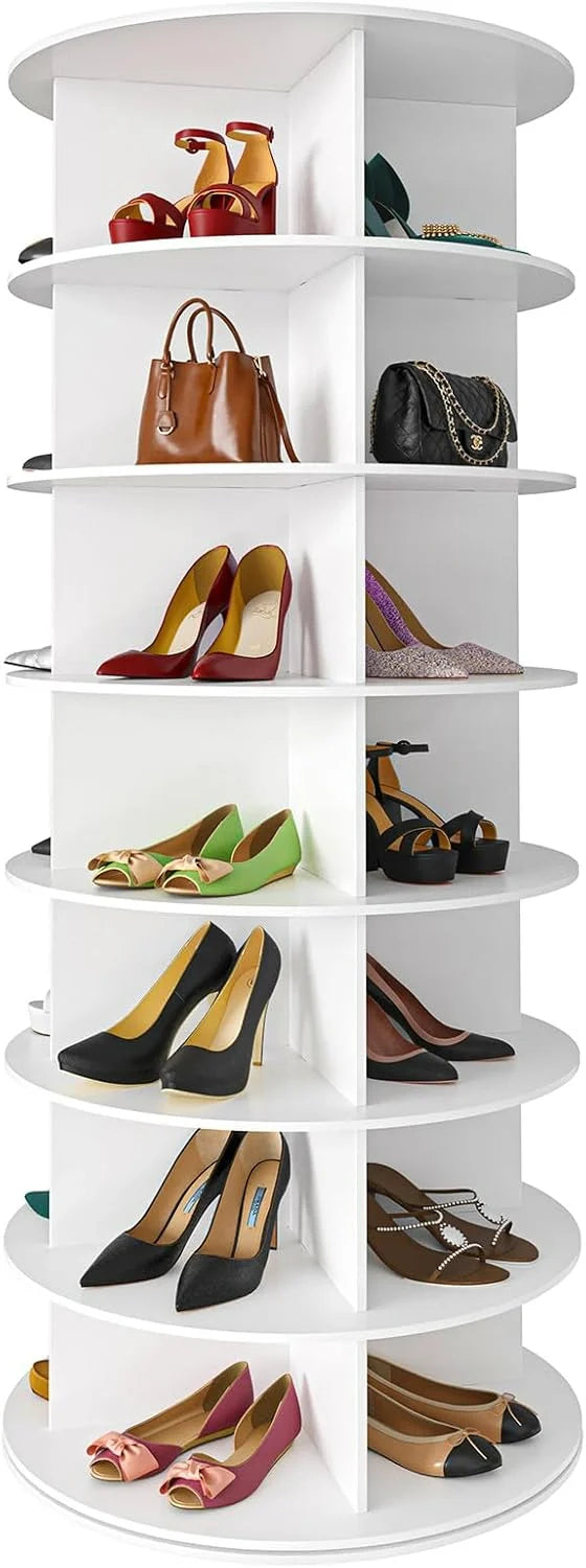 SpaceAid Rotating Shoe Rack Tower