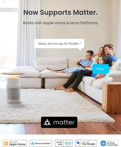 🔥BUY 1 GET 1 FREE ⏰Black Friday Sale $29 🛒 SwitchBot 4 in 1 Air Purifiers Table with Matter