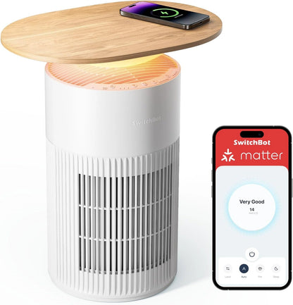 🔥BUY 1 GET 1 FREE ⏰Black Friday Sale $29 🛒 SwitchBot 4 in 1 Air Purifiers Table with Matter
