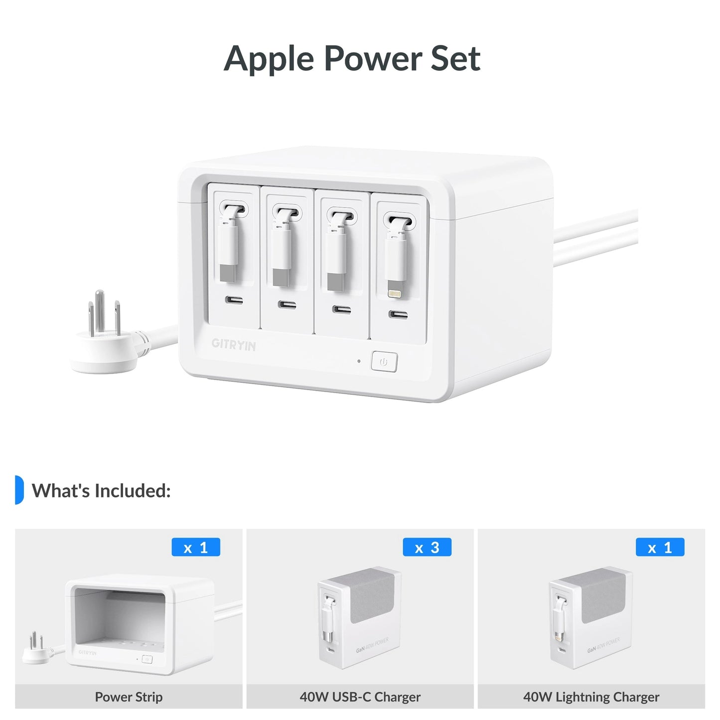 Gitryin Desktop Charging Station 12-in-1 (40W Combo)