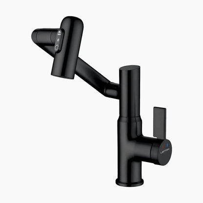 Lefton Rotatable Bathroom Faucet with Temperature Display in Fahrenheit