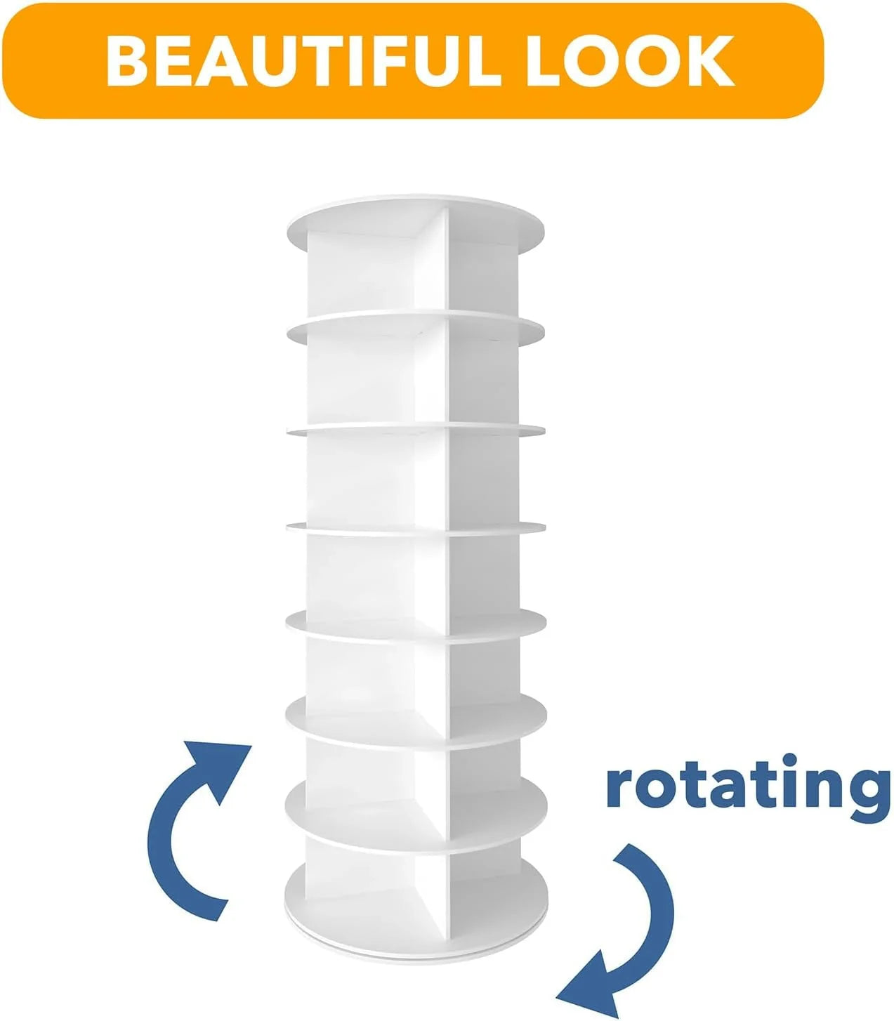SpaceAid Rotating Shoe Rack Tower