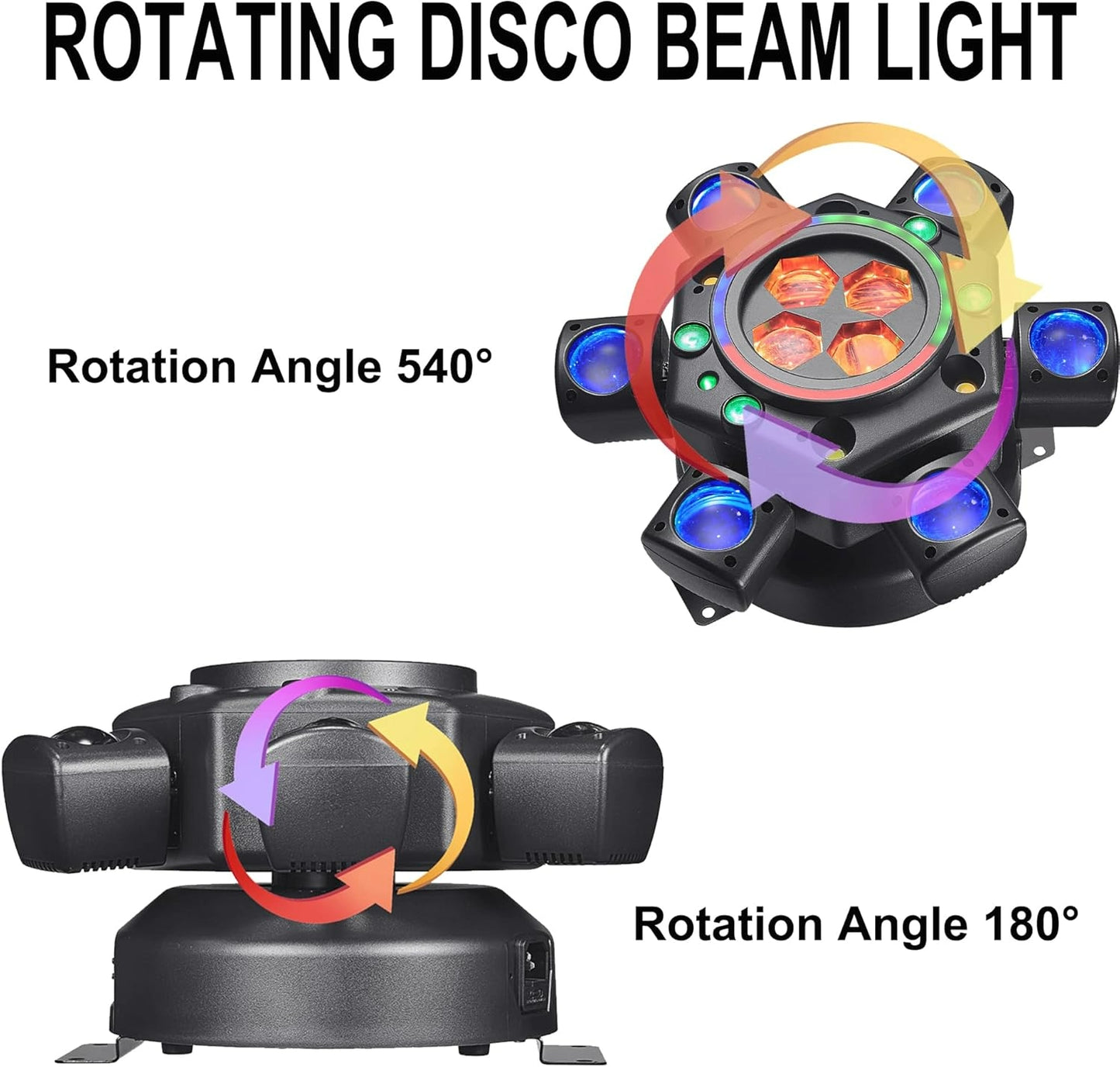 🔥BUY 1 GET 1 FREE ⏰6-in-1 LED RGBW 6 Arms Moving Head DJ Lights