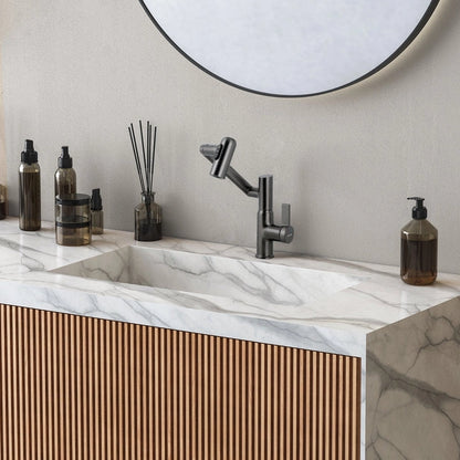 Lefton Rotatable Bathroom Faucet with Temperature Display in Fahrenheit