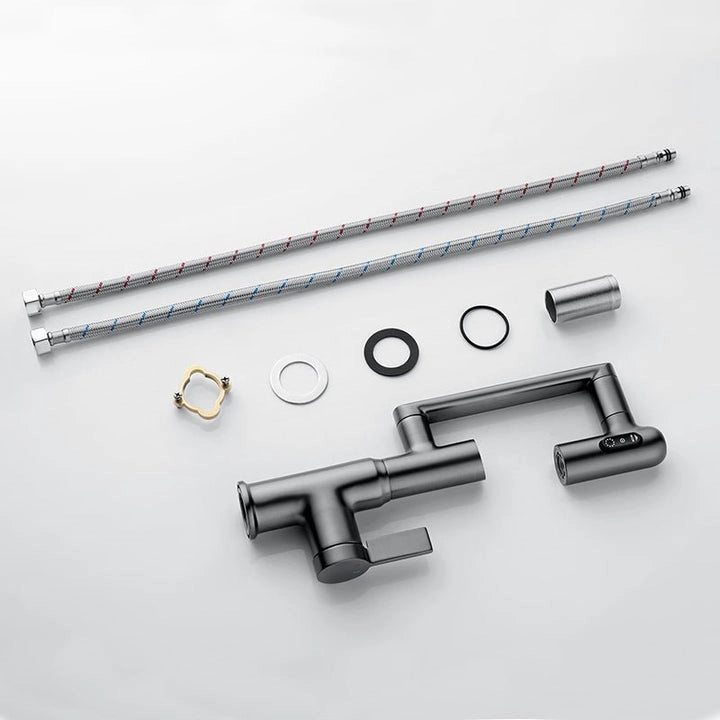 Lefton Rotatable Bathroom Faucet with Temperature Display in Fahrenheit